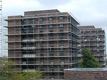 Scaffolding Buffalo State Dormitories Buffalo, NY