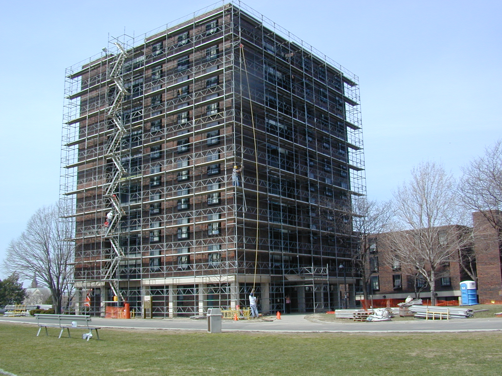 Scaffolding University at Buffalo Dormitories, NY - 1